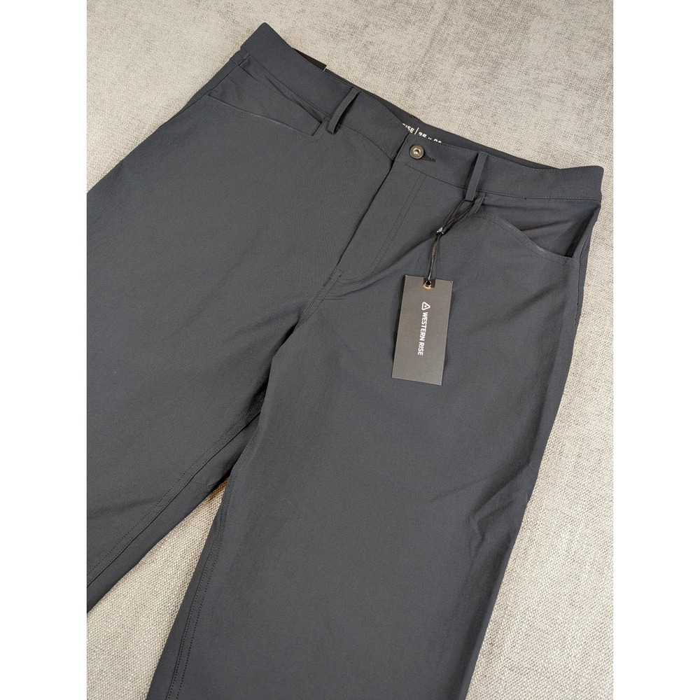 NWT Western Rise Pants Mens 35x32 Evolution Classic 4-Way Stretch Travel Chino